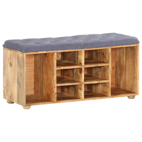 vidaXL Hall Bench 100x35x47 cm Solid Mango Wood