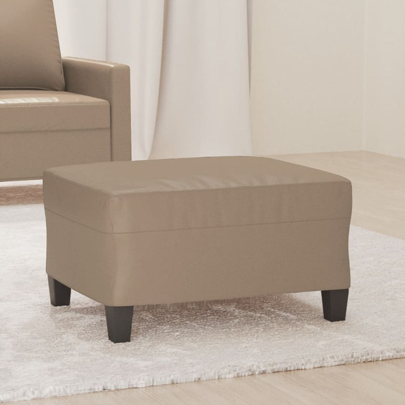 vidaXL Footstool Cappuccino 70x55x41 cm Faux Leather