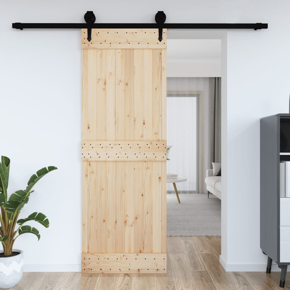 vidaXL Door NARVIK 80x210 cm Solid Wood Pine