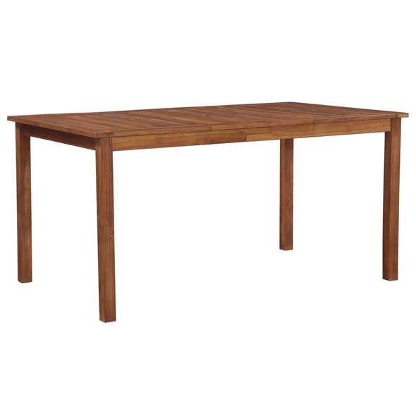 vidaXL Garden Table 150x90x74 cm Solid Acacia Wood