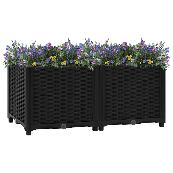 vidaXL Raised Bed 80x40x38 cm Polypropylene