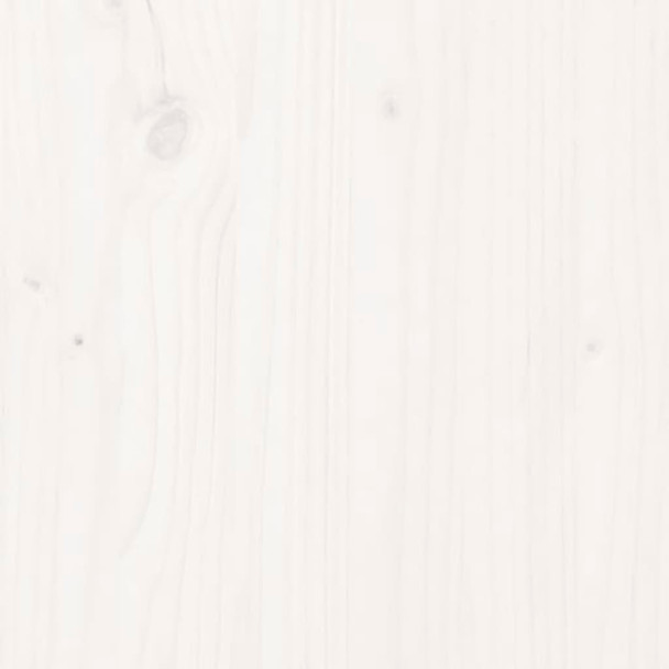 Planter White 77x25x66 cm Solid Wood Pine