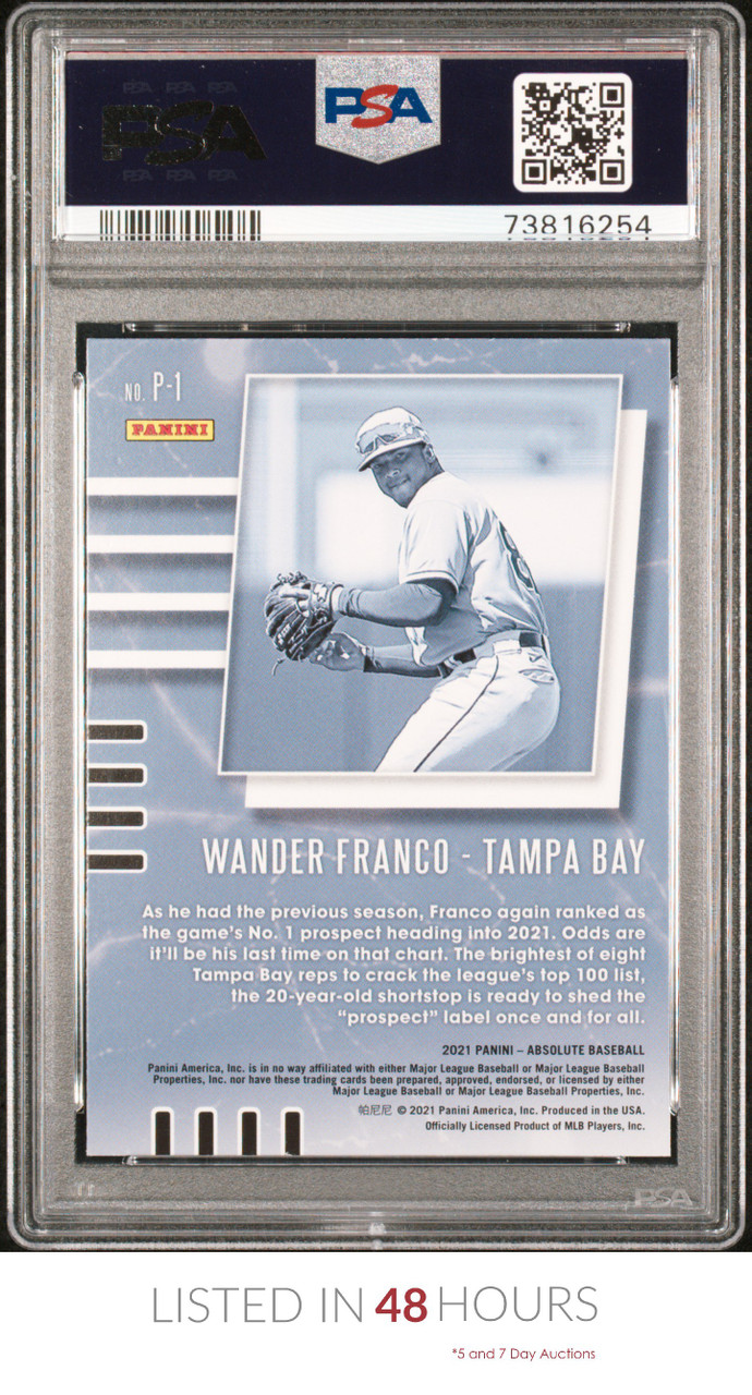 Wander Franco 2020 Bowman Paper Prospects Baseball Rookie Card #BP100