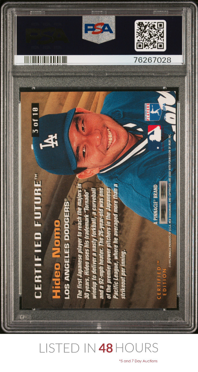 1995 UPPER DECK #226 HIDEO NOMO RC DODGERS PSA 10 B3594623-653 - 4 Sharp  Corners