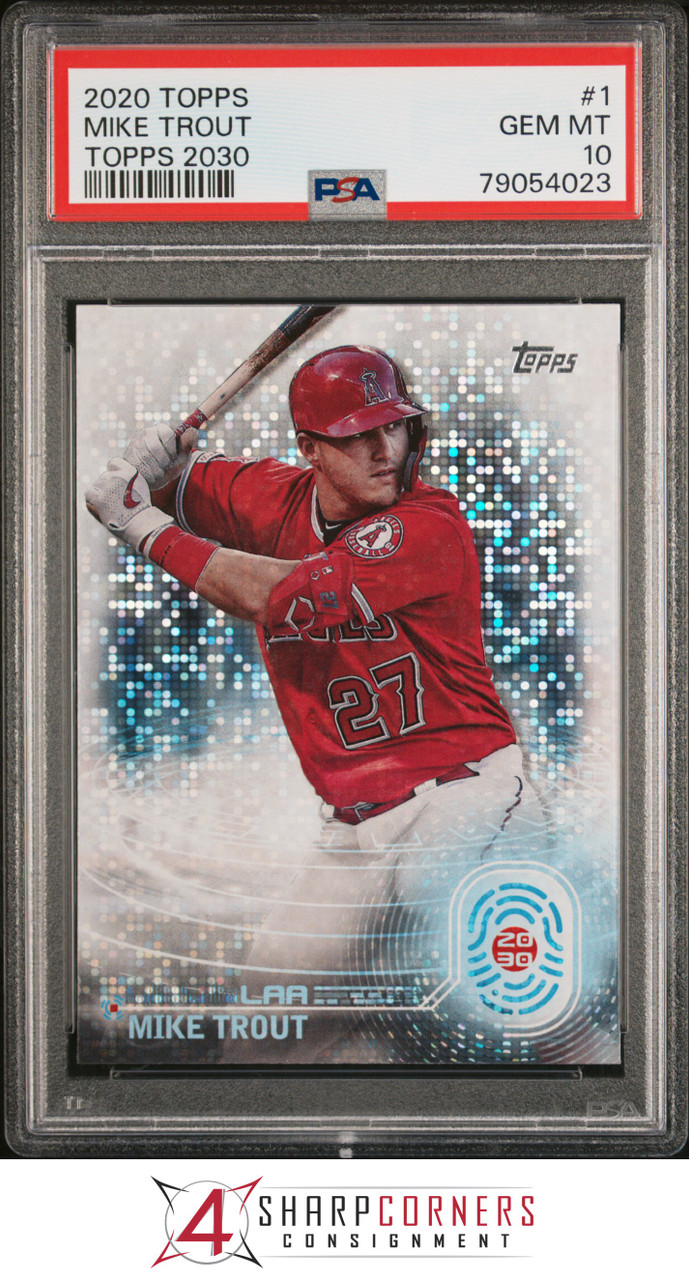 2020 TOPPS TOPPS 2030 #1 MIKE TROUT ANGELS PSA 10 B3736454-023 - 4