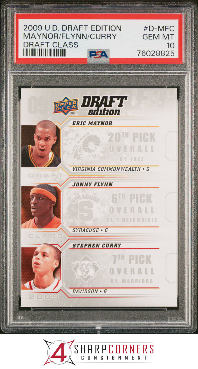 2009 UPPER DECK DRAFT CLASS #D-MFC STEPHEN CURRY RC WARRIORS PSA 10  K3673569-825