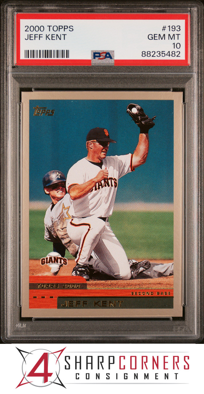 2000 TOPPS #193 JEFF KENT GIANTS PSA 10 B3986071-482