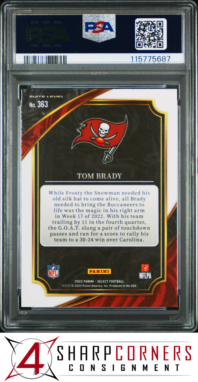 2022 PANINI SELECT #363 TOM BRADY POP 2 PSA 9 - 4 Sharp Corners