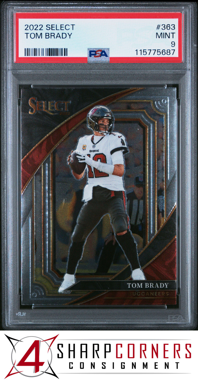 2022 PANINI SELECT #363 TOM BRADY POP 2 PSA 9 - 4 Sharp Corners