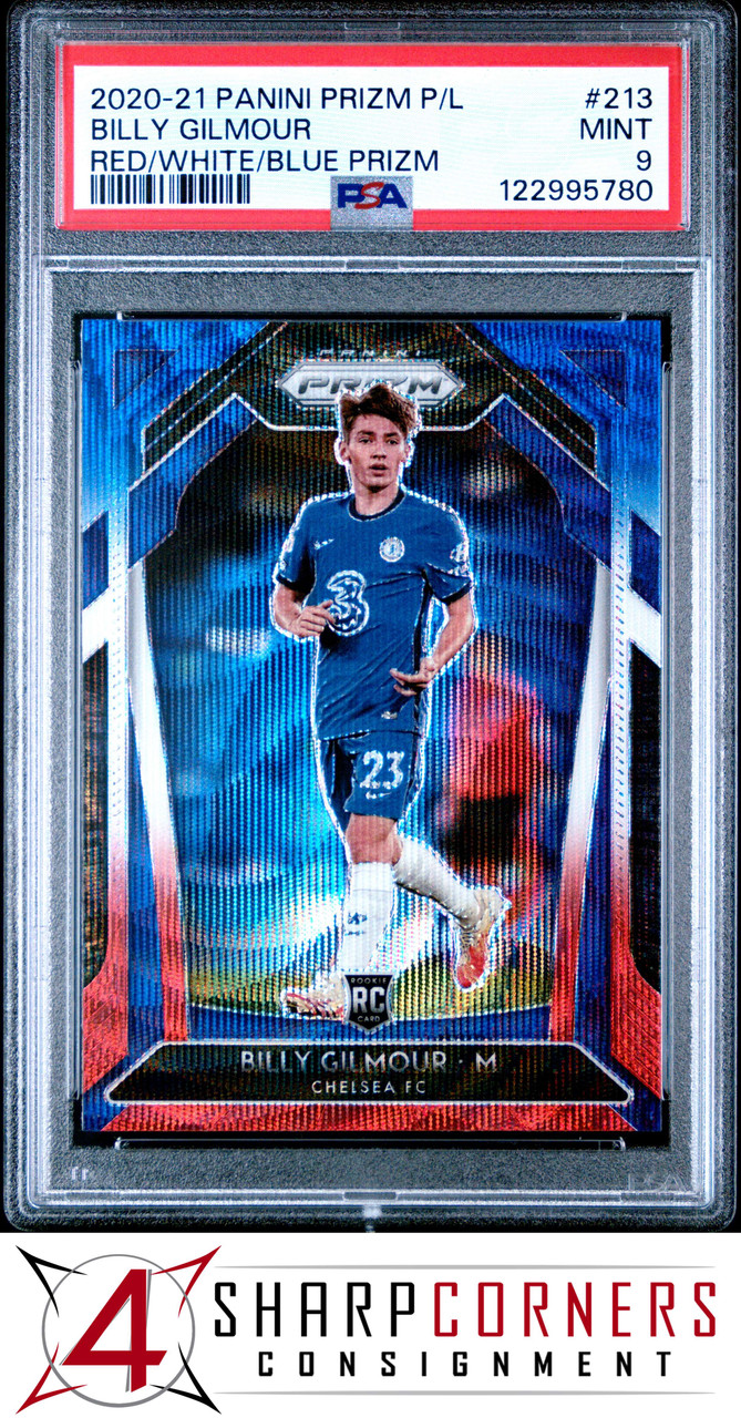 2020 PRIZM PREMIER LEAGUE RED WHITE BLUE #213 BILLY GILMOUR RC POP