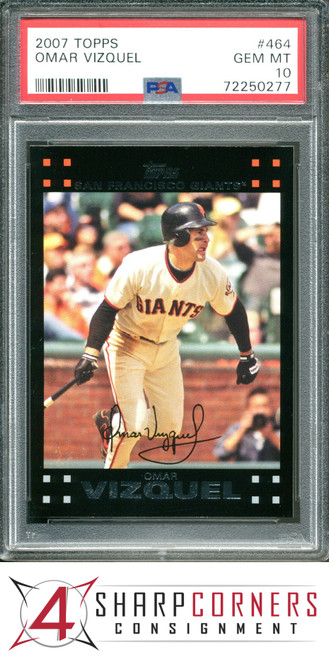 2006 Topps #419 Omar Vizquel Giants Pop 3 Psa 10 B3645874-163