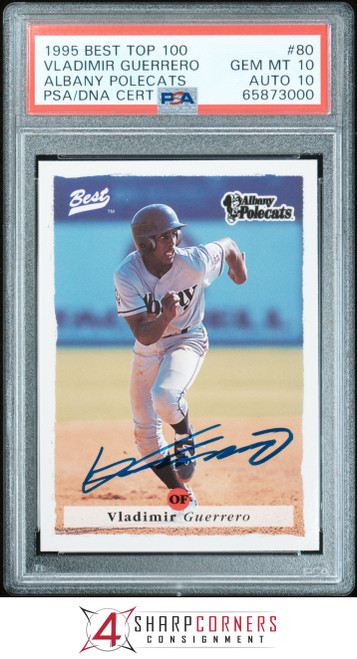 1995 SP TOP PROSPECTS #7 VLADIMIR GUERRERO RC HOF PSA 9 DNA AUTO