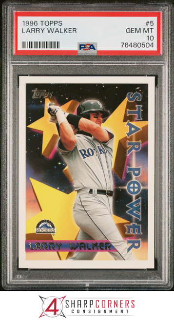 2004 TOPPS TRADED #T31 LARRY WALKER CARDINALS HOF POP 2 PSA 10 B3645161-467  - 4 Sharp Corners