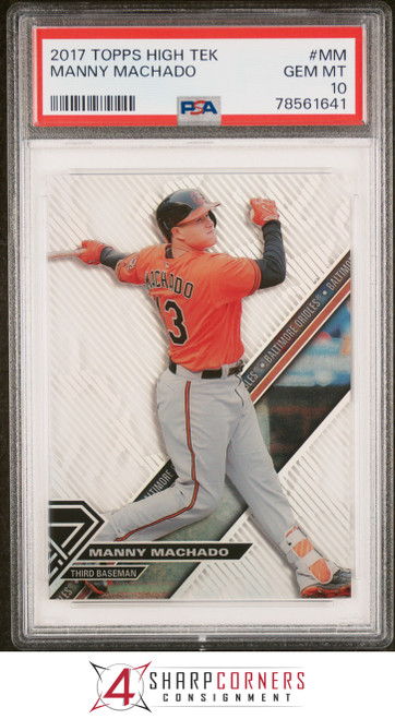 2021 TOPPS CHROME SEPIA REFRACTOR #148 MANNY MACHADO POP 1 PSA 10  B3638583-593 - 4 Sharp Corners