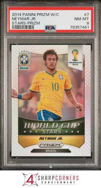 2014 PANINI PRIZM WORLD CUP #112 NEYMAR JR. PSA 10 X3508567-955