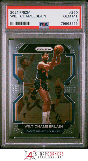 2021 Prizm Wilt Chamberlain PSA 10