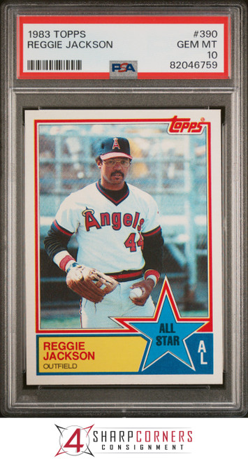 1984 TOPPS #100 REGGIE JACKSON ANGELS HOF PSA 10 B3752149-288 - 4