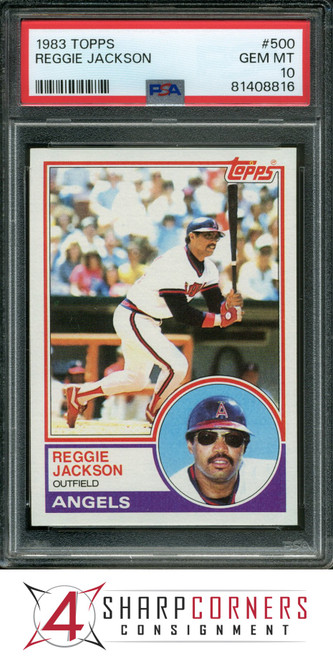 1984 TOPPS #100 REGGIE JACKSON ANGELS HOF PSA 10 B3752149-288 - 4