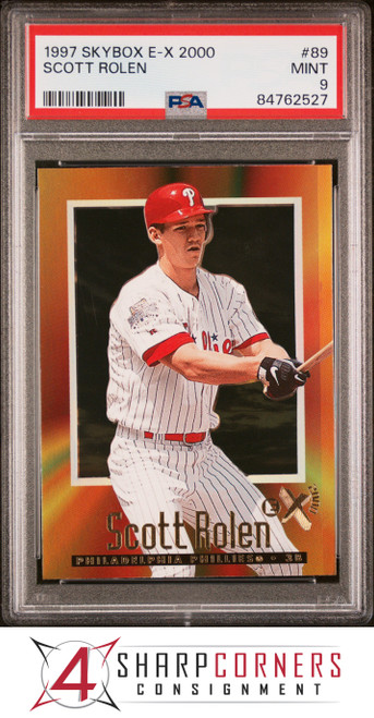 2000 TOPPS POWER PLAYERS #P18 SCOTT ROLEN PHILLIES POP 4 PSA 9