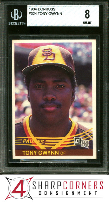 1984 DONRUSS #324 TONY GWYNN PADRES HOF BGS 8 B1000535-569