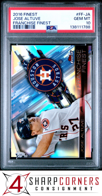 2016 FINEST FRANCHISE FINEST #FF-JA JOSE ALTUVE POP 5 PSA 10