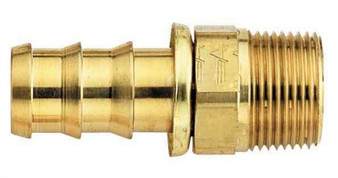 AERFBM1206 #8 Socketless Hose To 3/8 Male Pipe Fitting