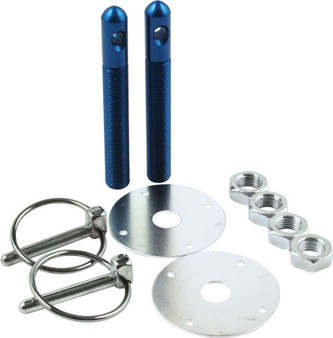 ALL18502 Alum Hood Pin Kit 1/2in with 1/4in Clips Blue