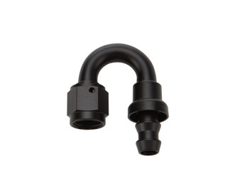 ALL49482 Pushlock Hose End Black 180 Deg Elbow -6