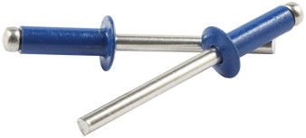 ALL18135 Sm Hd Rivet Blue Alum 250pk Chevron