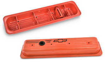 PFM141-918 SBC Center Bolt Valve Covers Orange