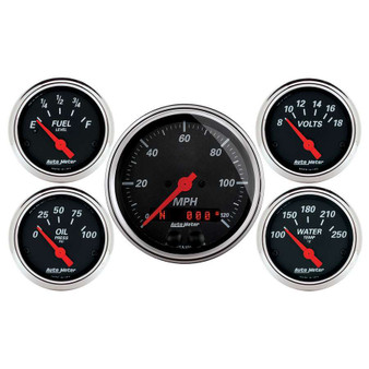 ATM1450 Designer Black Gauge Kit w/GPS Speedo