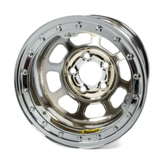 BAS58DC2ICLK 15x8 B/L Chrome Wheel 4.75BC 2in BS