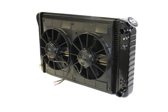 DEW32-6239005A Radiator w/Fans Camaro LS 70-81 Auto Trans Blk