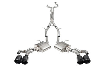 COR21320CFBLK 24- CT5-V Blackwing Cat Back Exhaust Blk CF