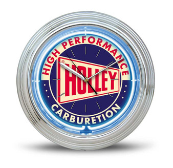 HLY10004HOL Holley Neon Clock - Blue 