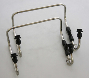 BDSPL-9714 Dual Carb Fuel Line Kit Dominator - Side Mnt.