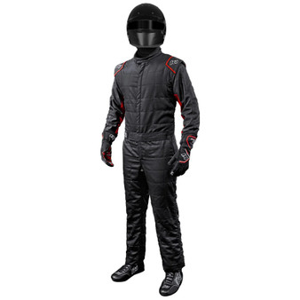 K1R20-OTL-NR-ML Suit Outlaw Med / Lrg Black / Red SFI 3.2A/5