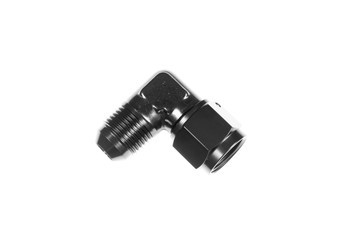 RHP8290-06-06-2 6AN Female to 6AN Male Fitting 90-Deg Black