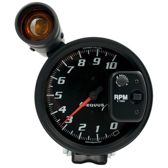 EQUE6080 5in Dia Tachometer 10K RPM w/Ext Shift-Lite