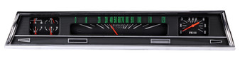 CLACV66B 66-67 Chevelle Gauges Black