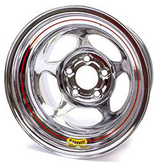 BAS50L545C Wheel 5x 5in 15 x 10 Chrome 4.5in BS.