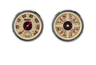 CLACT47GM62 47-53 Chevy Truck Quad Gauge