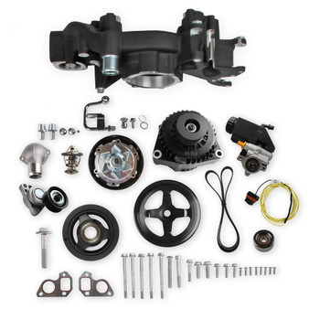 HLY20-186BK Mid Mount Accesory Sys. GM LS Engine - Black