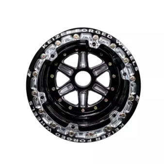 KAW15177SPFBLB Wheel Splined 15x17 Blk Outer Beadlock 7in BS