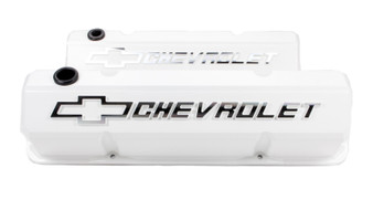 PFM141-935 SBC Slant Edge V/C's - Die Cast - White