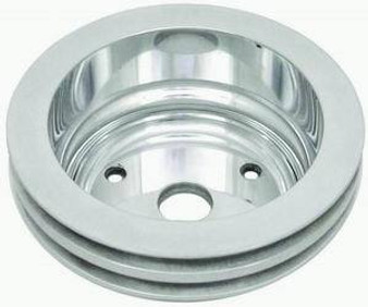 RPCR9485POL Pol Alum SBC Double Gro ove Pulley