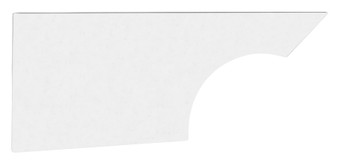 FIV32001-27351-WR Quarter Panel Dirt Right Side White