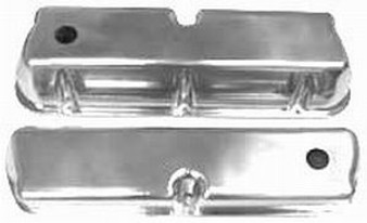 RPCR6171 SB Ford Aluminum Valve Covers Plain With Hole