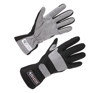 ALL911012 Driving Gloves SFI 3.3/1 S/L Black/Gray Medium