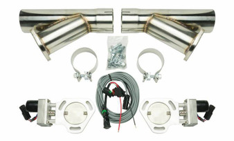 PYPHVE10K3 Dual Electric Exhaust Cutout 3in w/Y-Pipes